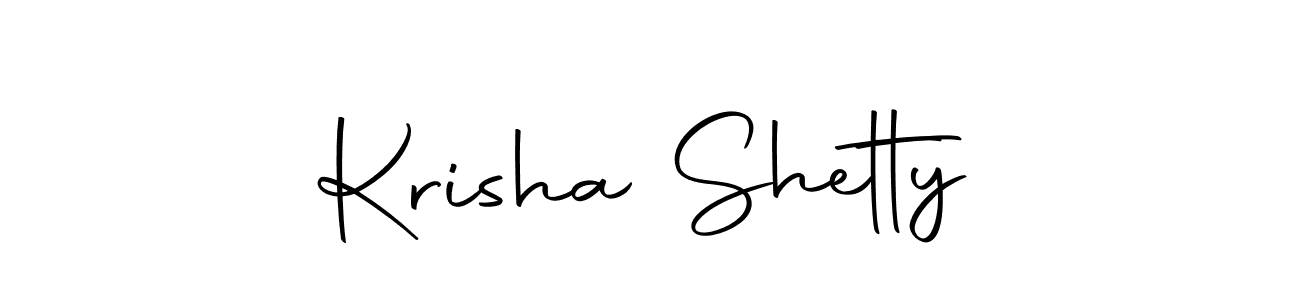 Design your own signature with our free online signature maker. With this signature software, you can create a handwritten (Autography-DOLnW) signature for name Krisha Shetty. Krisha Shetty signature style 10 images and pictures png