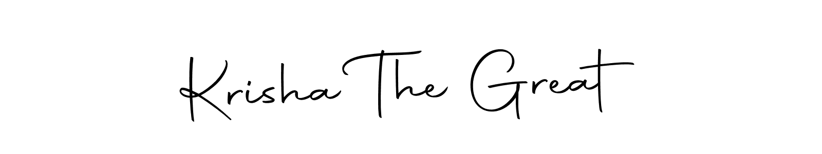 Krisha The Great stylish signature style. Best Handwritten Sign (Autography-DOLnW) for my name. Handwritten Signature Collection Ideas for my name Krisha The Great. Krisha The Great signature style 10 images and pictures png