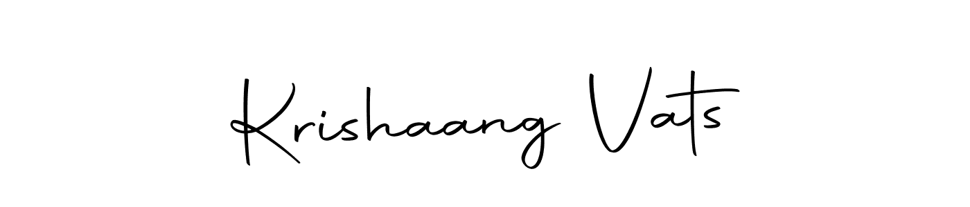 Also we have Krishaang Vats name is the best signature style. Create professional handwritten signature collection using Autography-DOLnW autograph style. Krishaang Vats signature style 10 images and pictures png