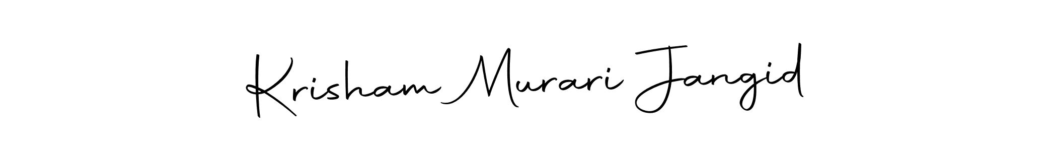 Make a beautiful signature design for name Krisham Murari Jangid. With this signature (Autography-DOLnW) style, you can create a handwritten signature for free. Krisham Murari Jangid signature style 10 images and pictures png