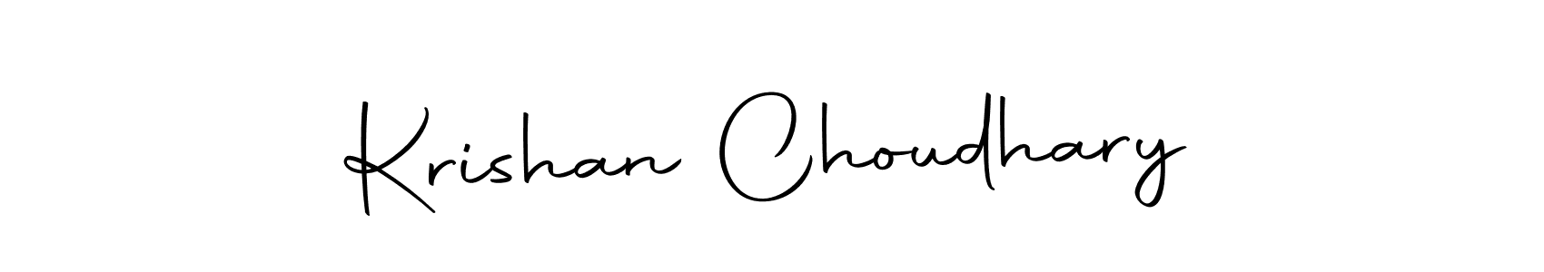 Use a signature maker to create a handwritten signature online. With this signature software, you can design (Autography-DOLnW) your own signature for name Krishan Choudhary. Krishan Choudhary signature style 10 images and pictures png