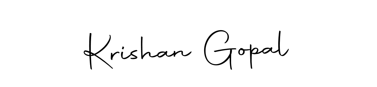 Design your own signature with our free online signature maker. With this signature software, you can create a handwritten (Autography-DOLnW) signature for name Krishan Gopal. Krishan Gopal signature style 10 images and pictures png