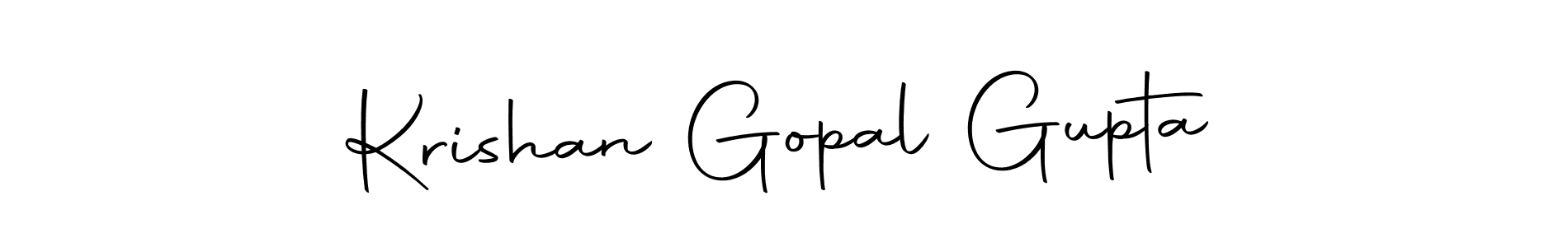 How to make Krishan Gopal Gupta name signature. Use Autography-DOLnW style for creating short signs online. This is the latest handwritten sign. Krishan Gopal Gupta signature style 10 images and pictures png