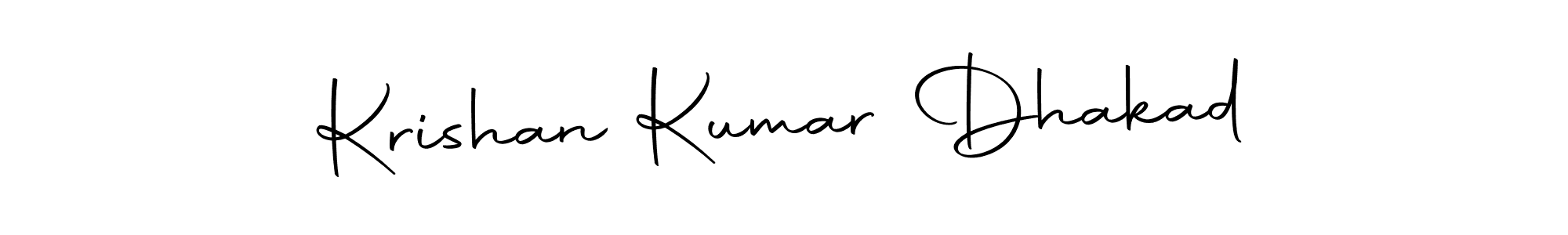 Create a beautiful signature design for name Krishan Kumar Dhakad. With this signature (Autography-DOLnW) fonts, you can make a handwritten signature for free. Krishan Kumar Dhakad signature style 10 images and pictures png