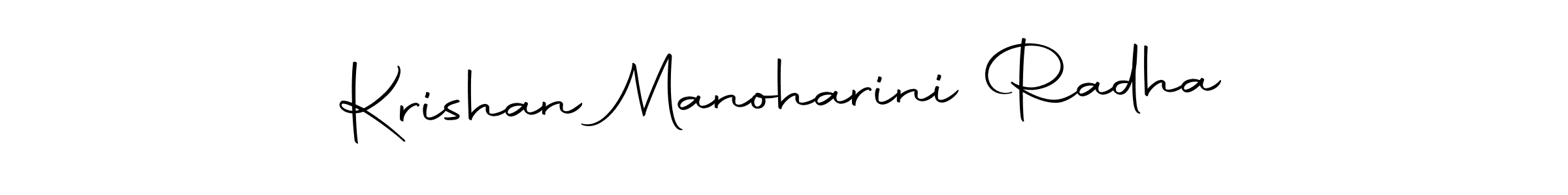 You can use this online signature creator to create a handwritten signature for the name Krishan Manoharini Radha. This is the best online autograph maker. Krishan Manoharini Radha signature style 10 images and pictures png