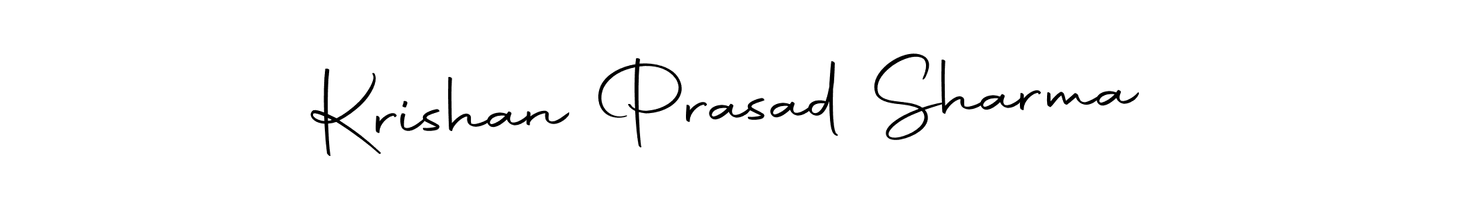 Create a beautiful signature design for name Krishan Prasad Sharma. With this signature (Autography-DOLnW) fonts, you can make a handwritten signature for free. Krishan Prasad Sharma signature style 10 images and pictures png