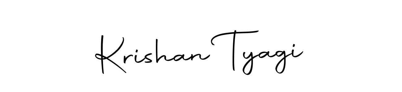 Design your own signature with our free online signature maker. With this signature software, you can create a handwritten (Autography-DOLnW) signature for name Krishan Tyagi. Krishan Tyagi signature style 10 images and pictures png