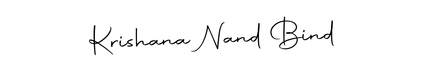 Create a beautiful signature design for name Krishana Nand Bind. With this signature (Autography-DOLnW) fonts, you can make a handwritten signature for free. Krishana Nand Bind signature style 10 images and pictures png