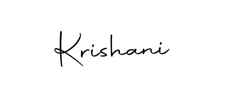 You should practise on your own different ways (Autography-DOLnW) to write your name (Krishani) in signature. don't let someone else do it for you. Krishani signature style 10 images and pictures png