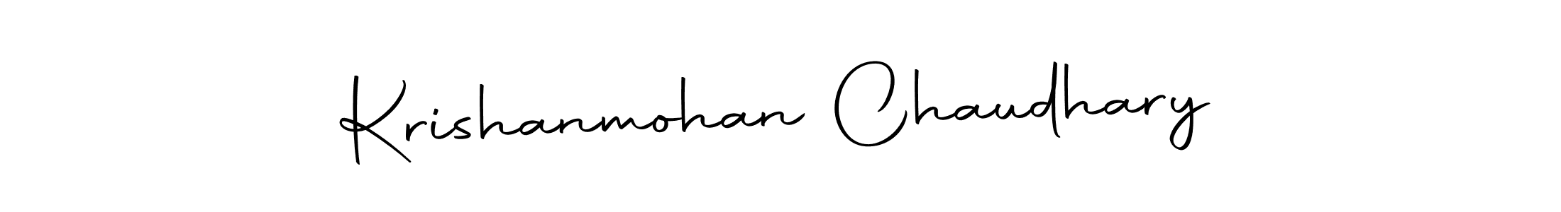 Create a beautiful signature design for name Krishanmohan Chaudhary. With this signature (Autography-DOLnW) fonts, you can make a handwritten signature for free. Krishanmohan Chaudhary signature style 10 images and pictures png