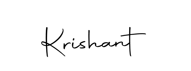 The best way (Autography-DOLnW) to make a short signature is to pick only two or three words in your name. The name Krishant include a total of six letters. For converting this name. Krishant signature style 10 images and pictures png
