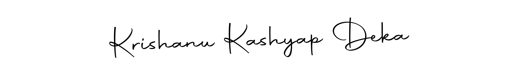 Use a signature maker to create a handwritten signature online. With this signature software, you can design (Autography-DOLnW) your own signature for name Krishanu Kashyap Deka. Krishanu Kashyap Deka signature style 10 images and pictures png