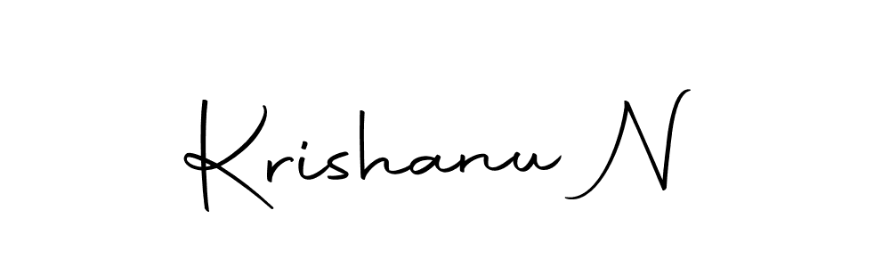 You can use this online signature creator to create a handwritten signature for the name Krishanu N. This is the best online autograph maker. Krishanu N signature style 10 images and pictures png