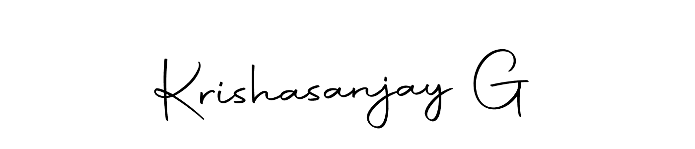 Make a beautiful signature design for name Krishasanjay G. With this signature (Autography-DOLnW) style, you can create a handwritten signature for free. Krishasanjay G signature style 10 images and pictures png