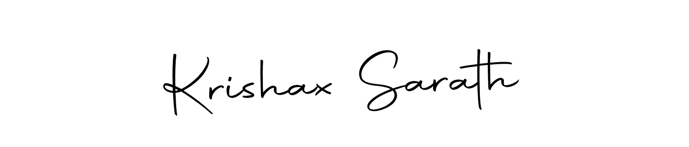 Krishax Sarath stylish signature style. Best Handwritten Sign (Autography-DOLnW) for my name. Handwritten Signature Collection Ideas for my name Krishax Sarath. Krishax Sarath signature style 10 images and pictures png