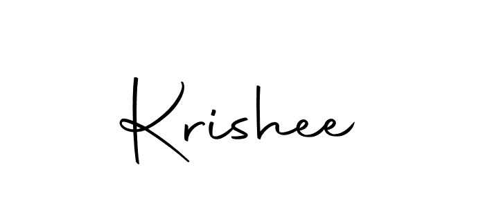 How to make Krishee name signature. Use Autography-DOLnW style for creating short signs online. This is the latest handwritten sign. Krishee signature style 10 images and pictures png