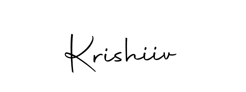 How to make Krishiiv name signature. Use Autography-DOLnW style for creating short signs online. This is the latest handwritten sign. Krishiiv signature style 10 images and pictures png