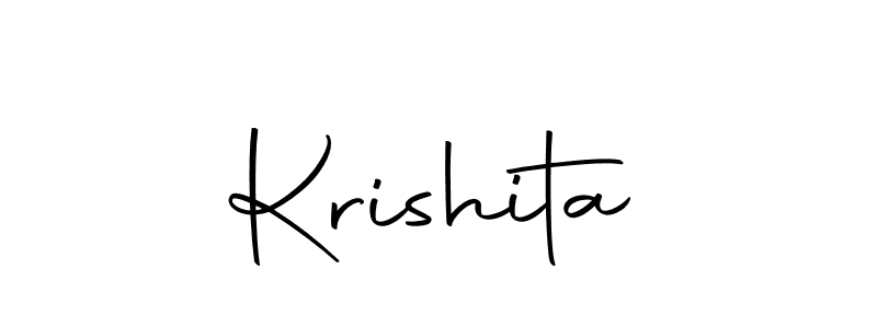 Create a beautiful signature design for name Krishita. With this signature (Autography-DOLnW) fonts, you can make a handwritten signature for free. Krishita signature style 10 images and pictures png