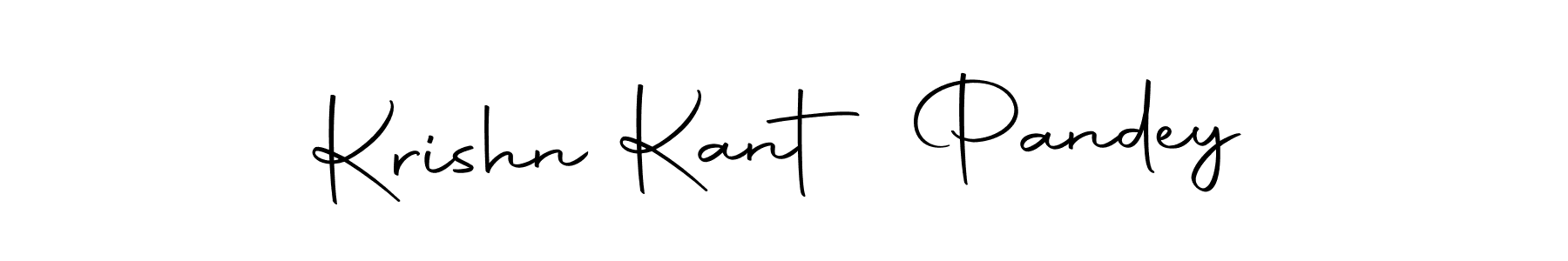 Create a beautiful signature design for name Krishn Kant Pandey. With this signature (Autography-DOLnW) fonts, you can make a handwritten signature for free. Krishn Kant Pandey signature style 10 images and pictures png