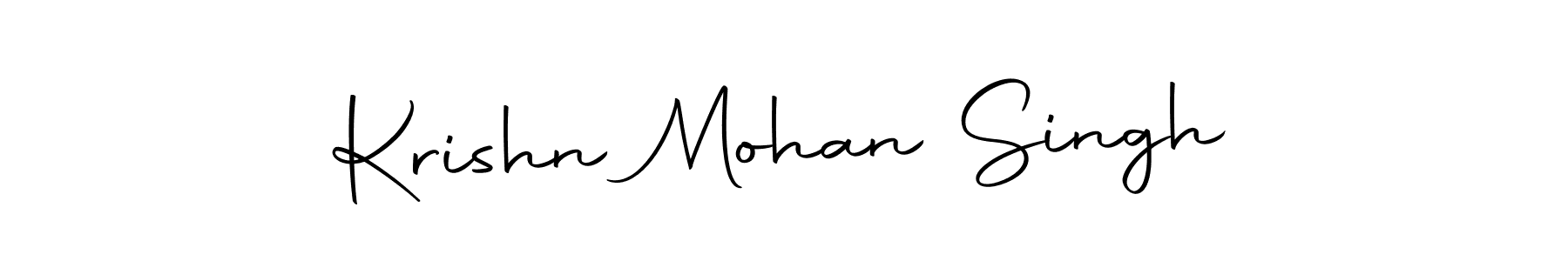 Design your own signature with our free online signature maker. With this signature software, you can create a handwritten (Autography-DOLnW) signature for name Krishn Mohan Singh. Krishn Mohan Singh signature style 10 images and pictures png