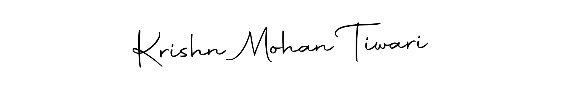 Make a beautiful signature design for name Krishn Mohan Tiwari. With this signature (Autography-DOLnW) style, you can create a handwritten signature for free. Krishn Mohan Tiwari signature style 10 images and pictures png