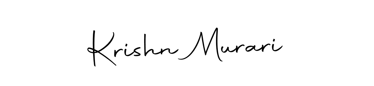 Create a beautiful signature design for name Krishn Murari. With this signature (Autography-DOLnW) fonts, you can make a handwritten signature for free. Krishn Murari signature style 10 images and pictures png