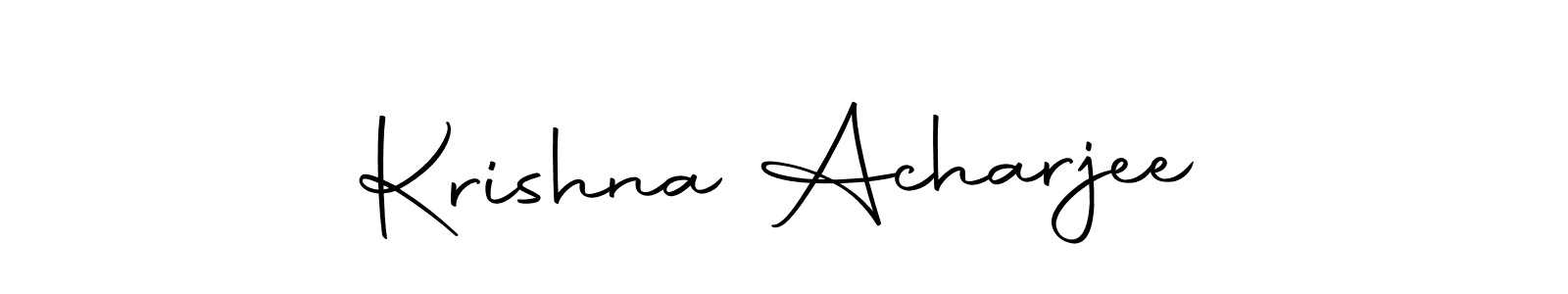 You can use this online signature creator to create a handwritten signature for the name Krishna Acharjee. This is the best online autograph maker. Krishna Acharjee signature style 10 images and pictures png