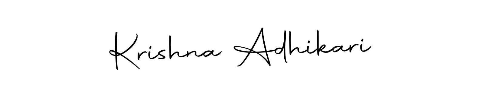 Make a short Krishna Adhikari signature style. Manage your documents anywhere anytime using Autography-DOLnW. Create and add eSignatures, submit forms, share and send files easily. Krishna Adhikari signature style 10 images and pictures png