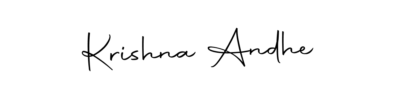 Also we have Krishna Andhe name is the best signature style. Create professional handwritten signature collection using Autography-DOLnW autograph style. Krishna Andhe signature style 10 images and pictures png