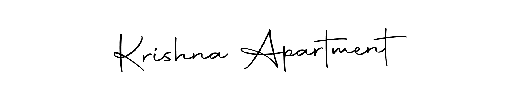 Create a beautiful signature design for name Krishna Apartment. With this signature (Autography-DOLnW) fonts, you can make a handwritten signature for free. Krishna Apartment signature style 10 images and pictures png