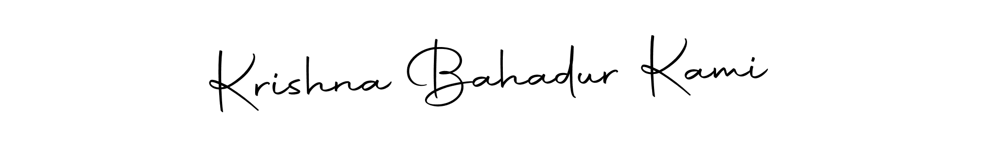 Use a signature maker to create a handwritten signature online. With this signature software, you can design (Autography-DOLnW) your own signature for name Krishna Bahadur Kami. Krishna Bahadur Kami signature style 10 images and pictures png