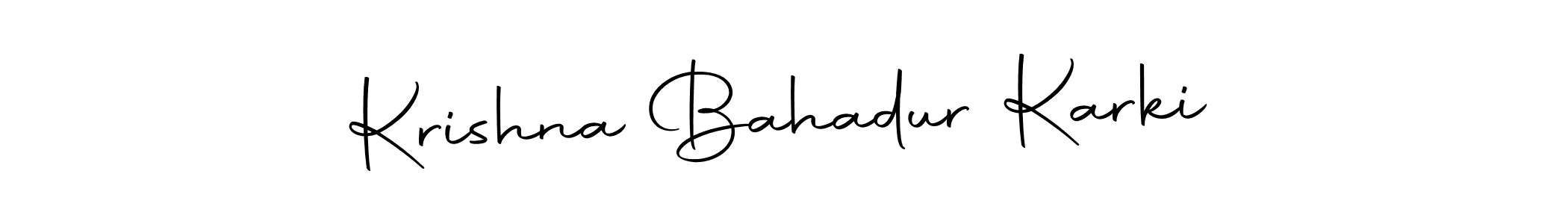 Make a beautiful signature design for name Krishna Bahadur Karki. With this signature (Autography-DOLnW) style, you can create a handwritten signature for free. Krishna Bahadur Karki signature style 10 images and pictures png