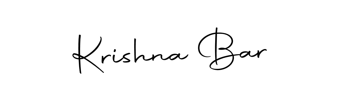 Design your own signature with our free online signature maker. With this signature software, you can create a handwritten (Autography-DOLnW) signature for name Krishna Bar. Krishna Bar signature style 10 images and pictures png