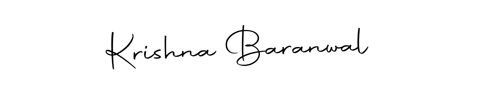 Make a beautiful signature design for name Krishna Baranwal. With this signature (Autography-DOLnW) style, you can create a handwritten signature for free. Krishna Baranwal signature style 10 images and pictures png