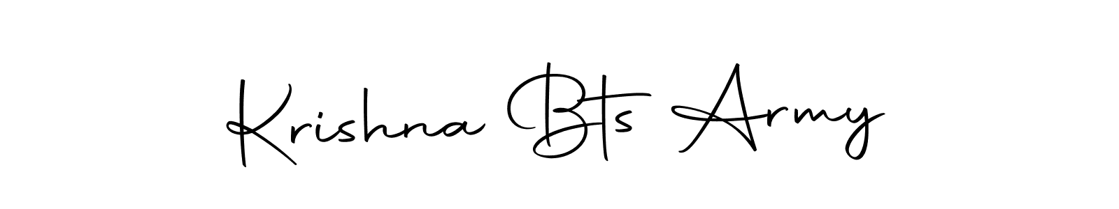 Use a signature maker to create a handwritten signature online. With this signature software, you can design (Autography-DOLnW) your own signature for name Krishna Bts Army. Krishna Bts Army signature style 10 images and pictures png
