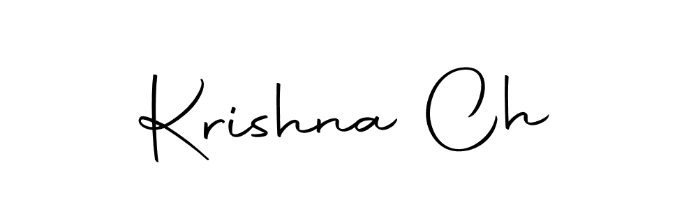 Design your own signature with our free online signature maker. With this signature software, you can create a handwritten (Autography-DOLnW) signature for name Krishna Ch. Krishna Ch signature style 10 images and pictures png