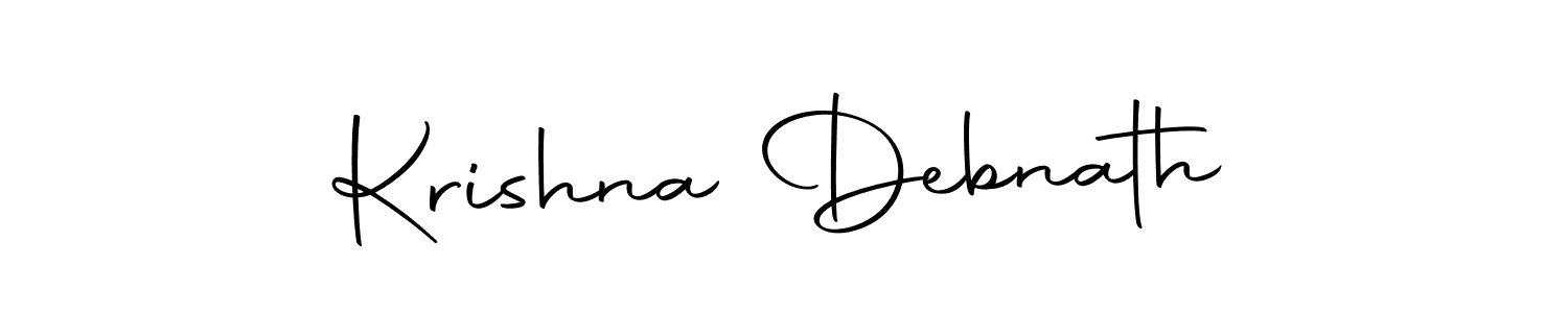 Design your own signature with our free online signature maker. With this signature software, you can create a handwritten (Autography-DOLnW) signature for name Krishna Debnath. Krishna Debnath signature style 10 images and pictures png