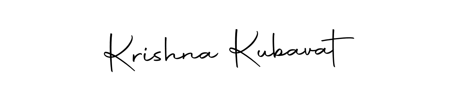 Make a beautiful signature design for name Krishna Kubavat. Use this online signature maker to create a handwritten signature for free. Krishna Kubavat signature style 10 images and pictures png