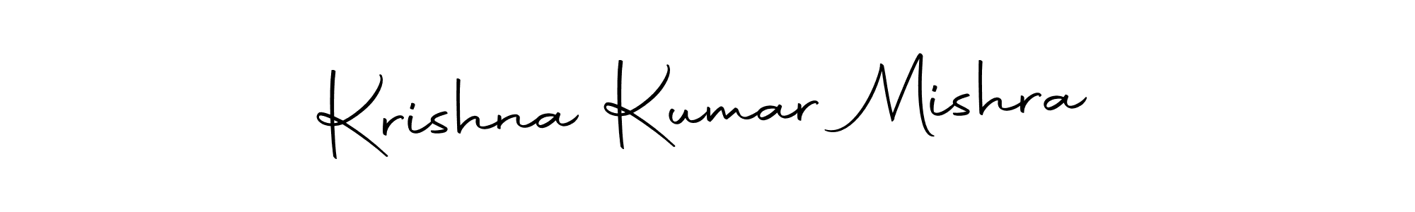 How to make Krishna Kumar Mishra name signature. Use Autography-DOLnW style for creating short signs online. This is the latest handwritten sign. Krishna Kumar Mishra signature style 10 images and pictures png