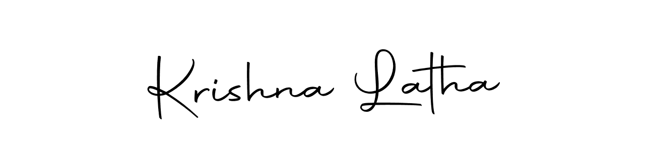 You should practise on your own different ways (Autography-DOLnW) to write your name (Krishna Latha) in signature. don't let someone else do it for you. Krishna Latha signature style 10 images and pictures png