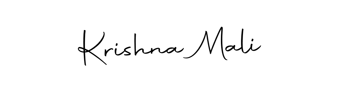 Create a beautiful signature design for name Krishna Mali. With this signature (Autography-DOLnW) fonts, you can make a handwritten signature for free. Krishna Mali signature style 10 images and pictures png