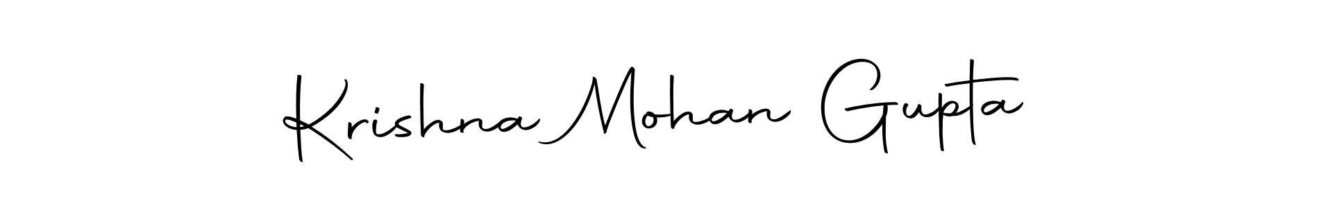 Design your own signature with our free online signature maker. With this signature software, you can create a handwritten (Autography-DOLnW) signature for name Krishna Mohan Gupta. Krishna Mohan Gupta signature style 10 images and pictures png