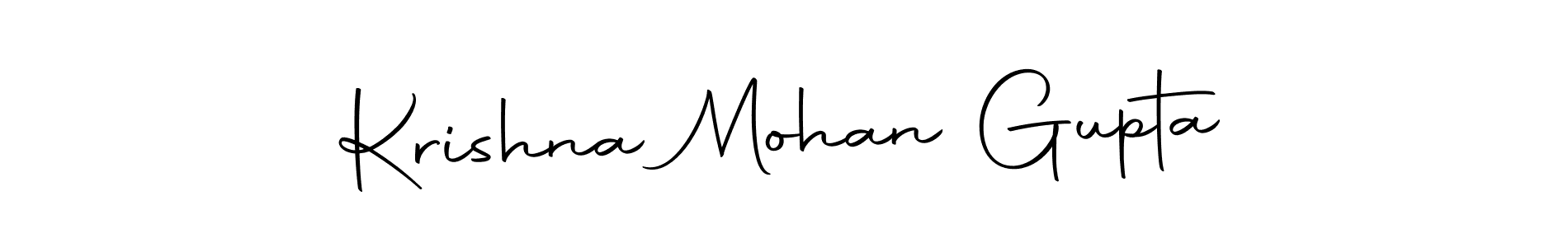 Design your own signature with our free online signature maker. With this signature software, you can create a handwritten (Autography-DOLnW) signature for name Krishna Mohan Gupta. Krishna Mohan Gupta signature style 10 images and pictures png