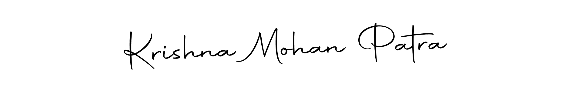 You should practise on your own different ways (Autography-DOLnW) to write your name (Krishna Mohan Patra) in signature. don't let someone else do it for you. Krishna Mohan Patra signature style 10 images and pictures png