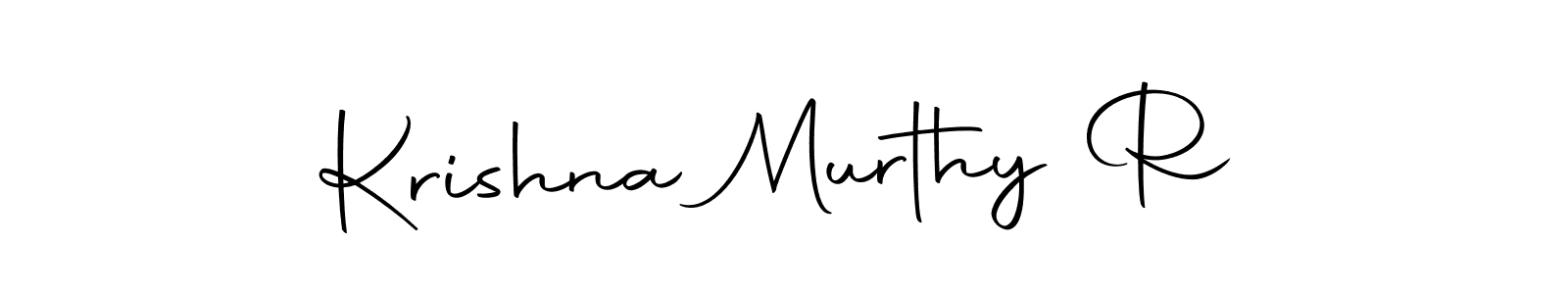 Use a signature maker to create a handwritten signature online. With this signature software, you can design (Autography-DOLnW) your own signature for name Krishna Murthy R. Krishna Murthy R signature style 10 images and pictures png