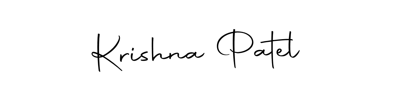 How to make Krishna Patel name signature. Use Autography-DOLnW style for creating short signs online. This is the latest handwritten sign. Krishna Patel signature style 10 images and pictures png