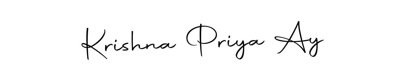 Also we have Krishna Priya Ay name is the best signature style. Create professional handwritten signature collection using Autography-DOLnW autograph style. Krishna Priya Ay signature style 10 images and pictures png