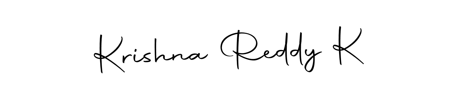 The best way (Autography-DOLnW) to make a short signature is to pick only two or three words in your name. The name Krishna Reddy K include a total of six letters. For converting this name. Krishna Reddy K signature style 10 images and pictures png