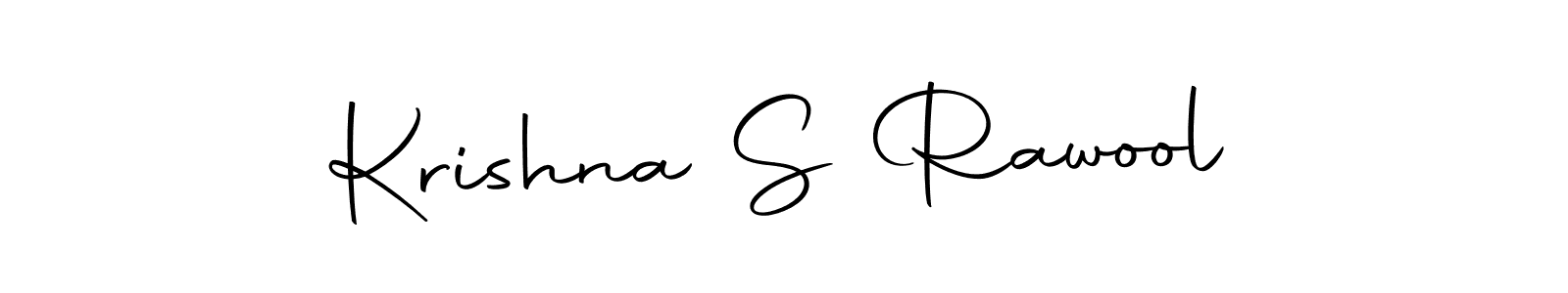 Design your own signature with our free online signature maker. With this signature software, you can create a handwritten (Autography-DOLnW) signature for name Krishna S Rawool. Krishna S Rawool signature style 10 images and pictures png