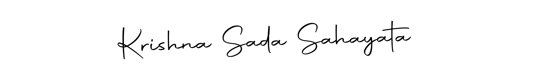 Once you've used our free online signature maker to create your best signature Autography-DOLnW style, it's time to enjoy all of the benefits that Krishna Sada Sahayata name signing documents. Krishna Sada Sahayata signature style 10 images and pictures png